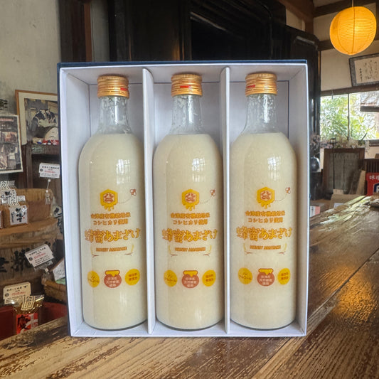 【化粧箱入り】蜂蜜あまざけ 500ml ×3本セット